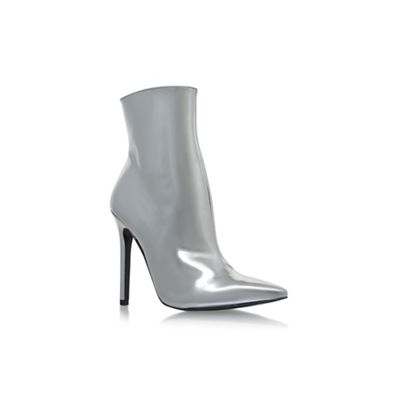 Silver 'Good' high heel ankle boots